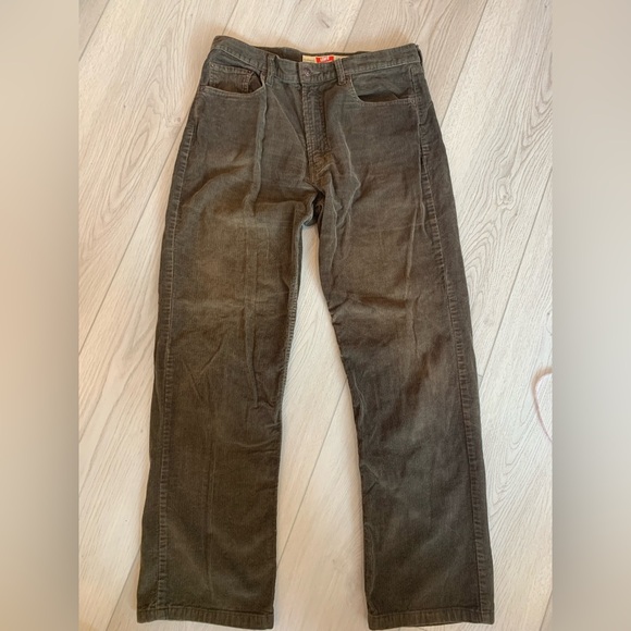 Levi's Other - Vintage Levi's W511 Workers Pants Mens 34x34 Brown Corduroy Straight Leg Y2K
